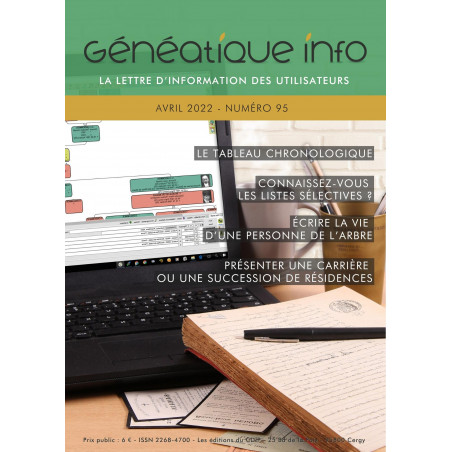 copy of Abonnement à Généatique Info par courrier pour 1 an