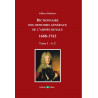Dictionnaire des officiers généraux de l'Armée royale 1688-1762. Tome 1 (A-C)