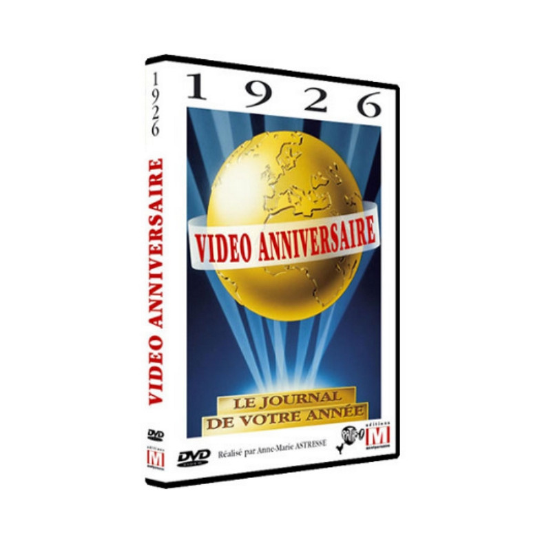 DVD Vidéo anniversaire 1926 DVD Vidéo anniversaire 1926
