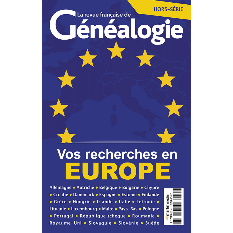 Vos recherches en Europe - Nouvelle édition Vos recherches en Europe - Nouvelle édition