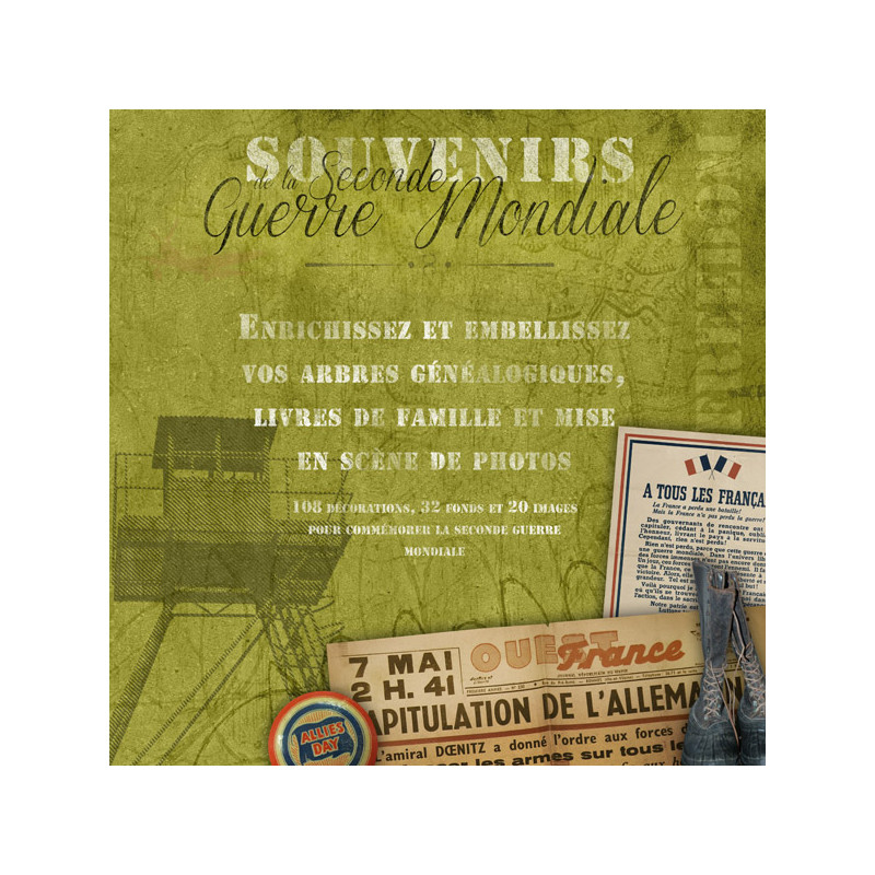 Pack d'illustrations « Souvenirs de la Seconde Guerre Mondiale » en téléchargement Pack d'illustrations « Souvenirs de la Seconde Guerre Mondiale » en téléchargement