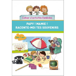 Pack enfants et généalogie 7-11 ans : Cahier d'activités Papy ! Mamie ! + Roman Le Mystère du poilu + Mémo-Jeu de généalogie