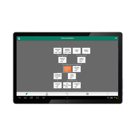 Mois de la généalogie : Facilotab L Rubis 2023 - WiFi/4G - Etui - Application Généatique mobile - 60 minutes d'assistance
