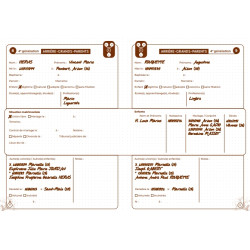 Mon carnet 10 générations - 1 023 ancêtres