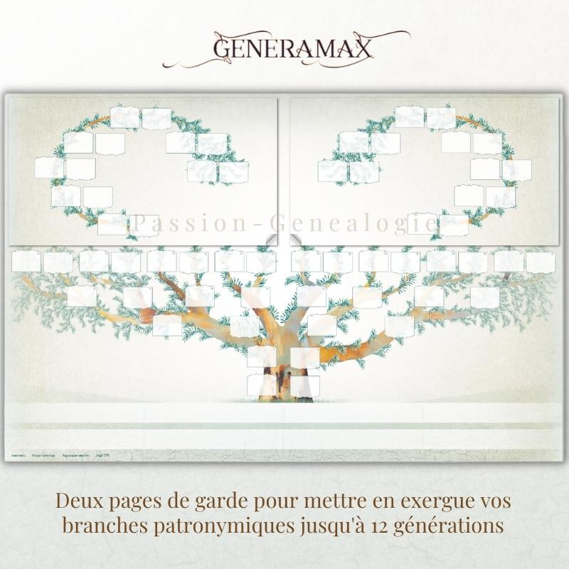Kit GénéraMax avec Étiquettes - arbre généalogique vierge Kit GénéraMax avec Étiquettes - arbre généalogique vierge