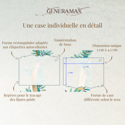Kit GénéraMax avec Étiquettes - arbre généalogique vierge