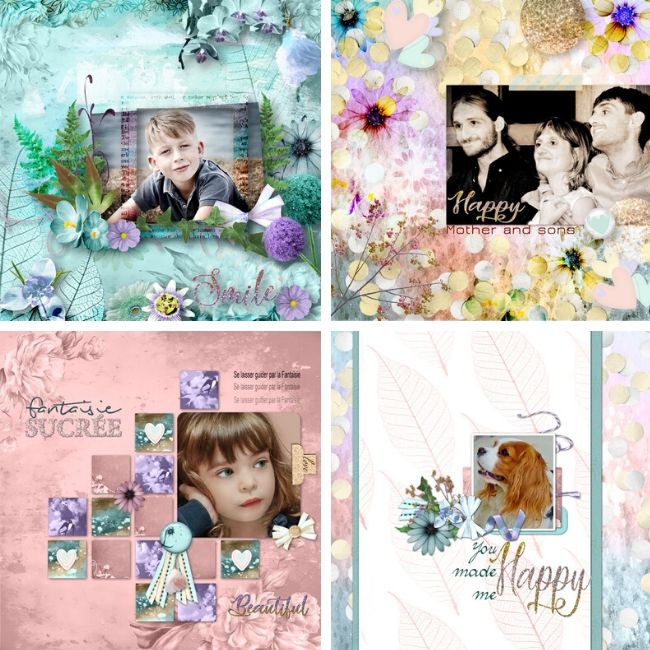 compos scrapbooking côté Mer