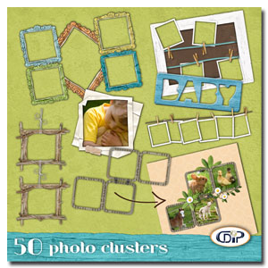 pack of 50 photo clusters