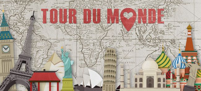 kit scrapbooking tour du monde