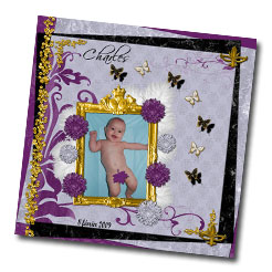 Kit digital de scrapbooking Esprit baroque