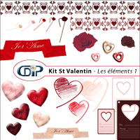 Kit Saint Valentin de scrapbooking