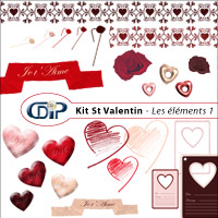 Kit Saint Valentin de scrapbooking