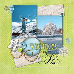 Une mise en scène de photos façon scrapbooking