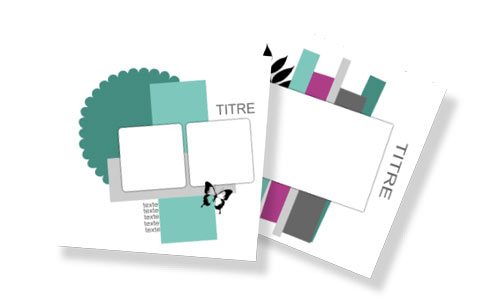 Modèles et sketchs de scrapbooking