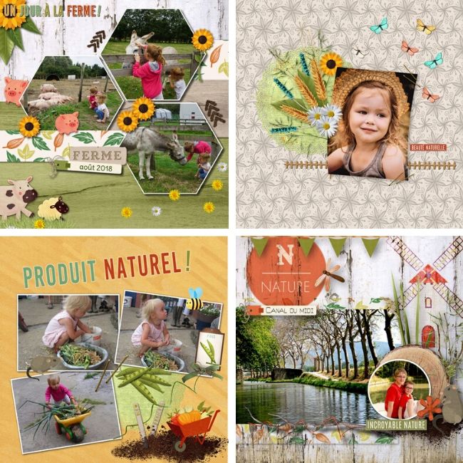 kit ma ferme Bio les compos digiscrap