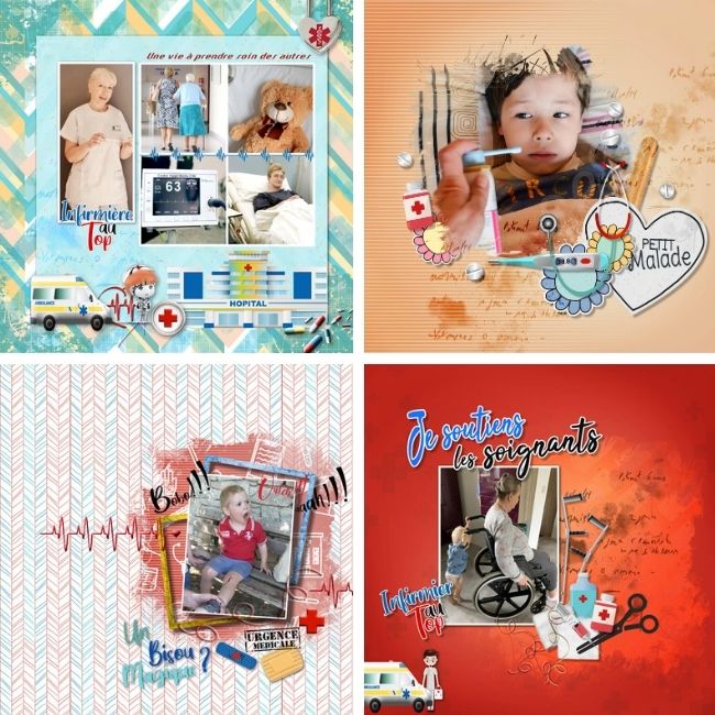 kit solidarité avec les soignants les compos digiscrap