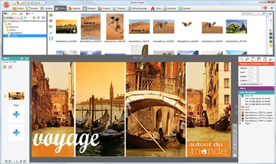 Ajout des photos dans Studio Scrap