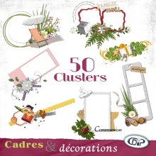 Pack 50 Cadres et décorations - 50 Clusters