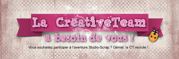 La Créative Team à besoin de vous !