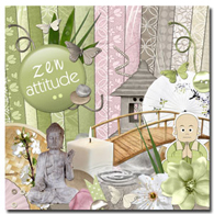 Kit scrapbooking Zen attitude