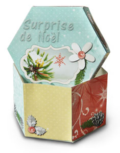 Boite de Noël façon scrapbooking