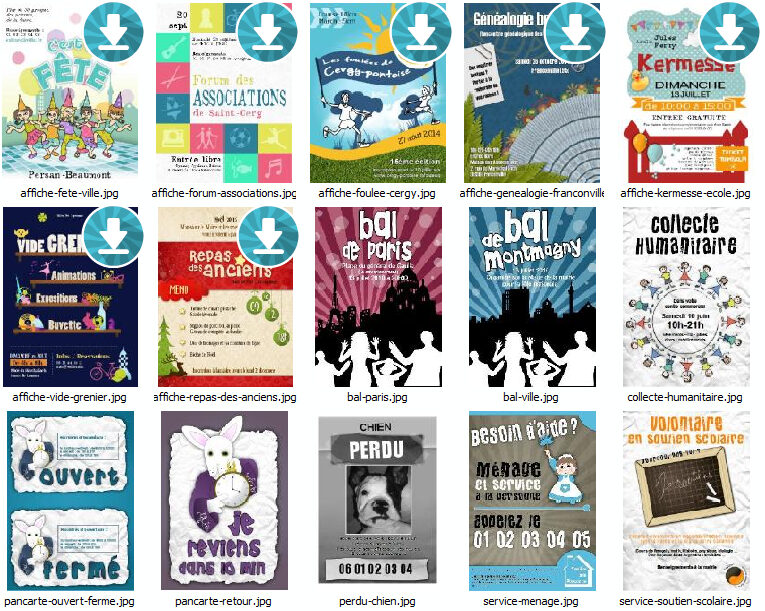 Modèle de mise en page d'affiche