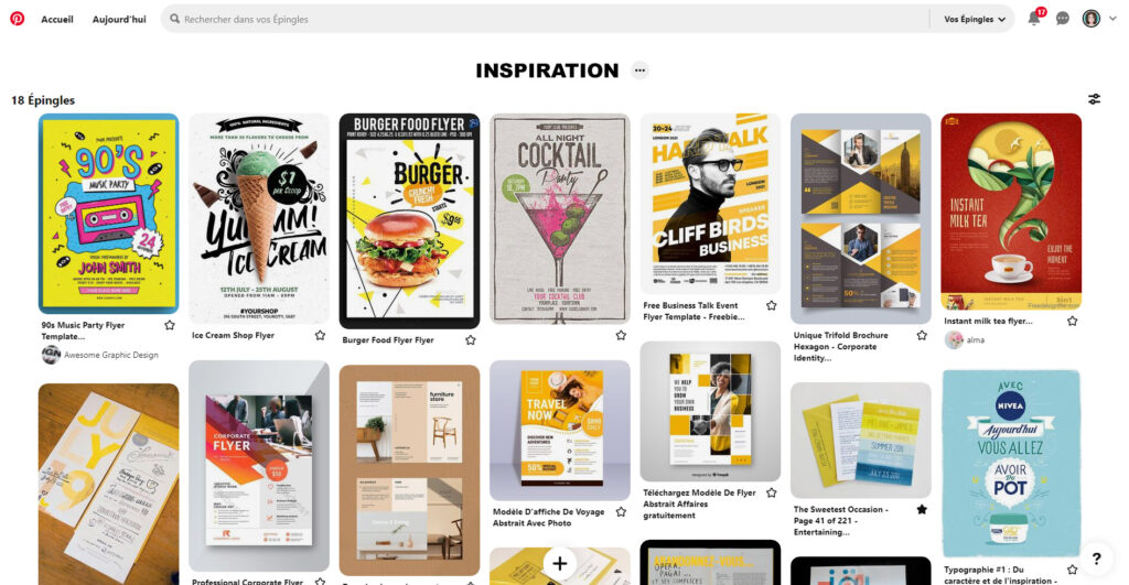 Dossier mise en page sur pinterest