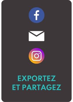 Exportez, envoyez ou postez...
